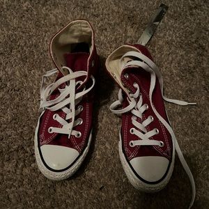 Converse Hightops Burgundy